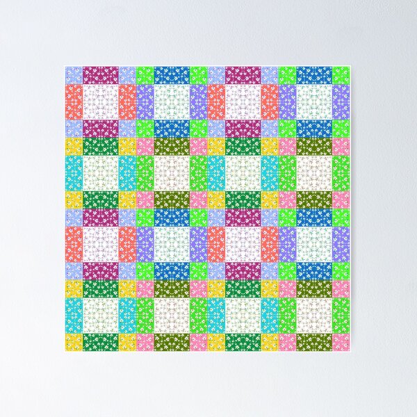 Item preview, Pixel Bloom: Candy Garden Quilt designed and sold by Elizarfa.