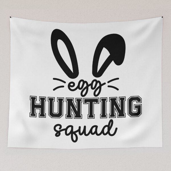 Item preview, Egg Hunting Squad Bunny Ears Script Sticker designed and sold by BubiStudio.