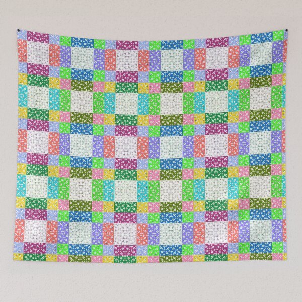 Item preview, Pixel Bloom: Candy Garden Quilt designed and sold by Elizarfa.