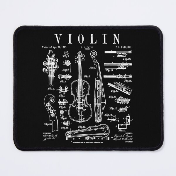Item preview, Violin Fiddle Violinist Musical Instrument Vintage Patent designed and sold by GrandeDuc.