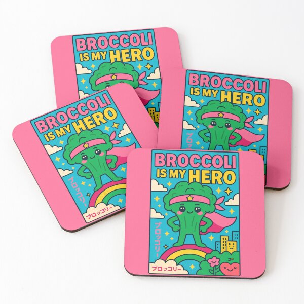 Item preview, Broccoli Is My Hero Funny Super Veggie Motivational Art designed and sold by Cheeky Companions.