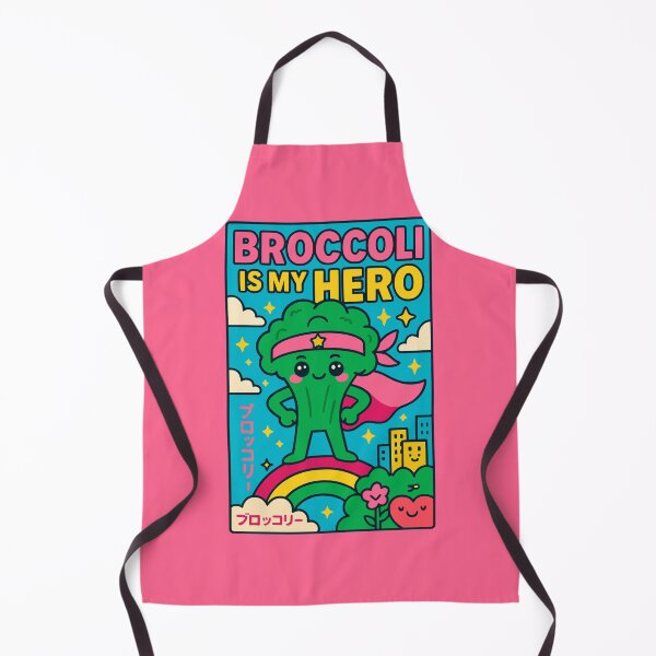 Item preview, Broccoli Is My Hero Funny Super Veggie Motivational Art designed and sold by Cheeky Companions.