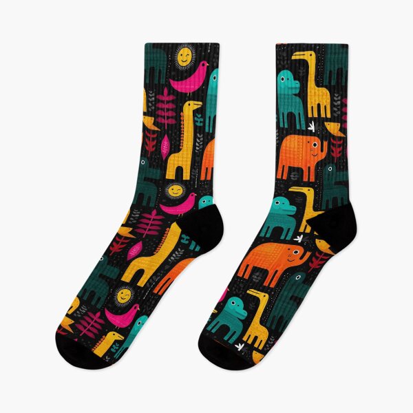 Item preview, Tropical Parade – Geometric Animals and Jungle Shapes in Bold Colors designed and sold by Moisky Patterns.