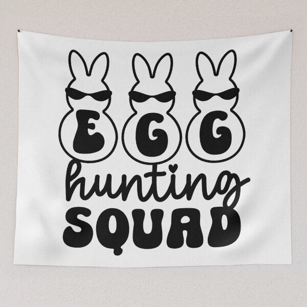 Item preview, Triple Bunny Egg Hunting Squad Sticker designed and sold by BubiStudio.