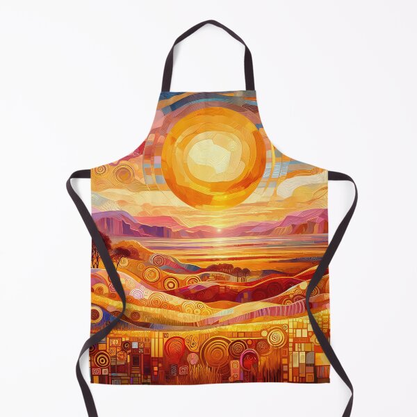 Item preview, Savanna Dawning – Abstract Sunrise Landscape designed and sold by Stoneflower-Art.