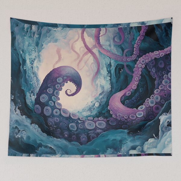 Item preview, Cosmic Horror Art - Tentacles from Rift designed and sold by bapupa.
