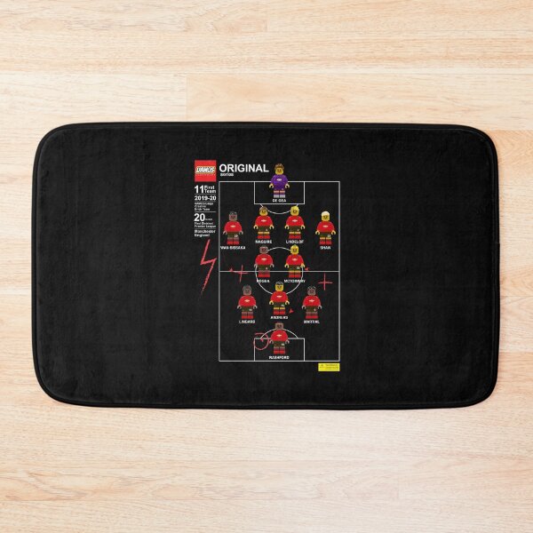 Item preview, Manchester United Brick Football team Streetwear Black T-shirt designed and sold by Vamos Store.