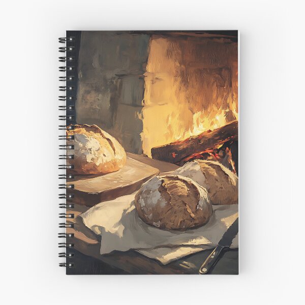 Item preview, Cottagecore Aesthetic: Firelight Baking Bread designed and sold by bapupa.