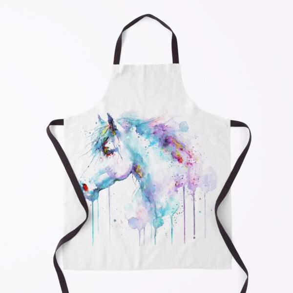 Item preview, Abstract Horse Head – Blue & Purple Watercolor designed and sold by caracatita75.