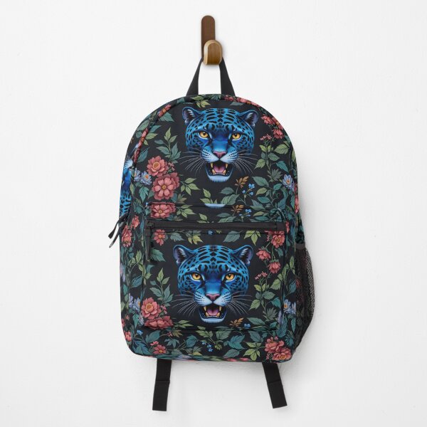 Item preview, vivid blue leopard head designed and sold by InezPhotography.