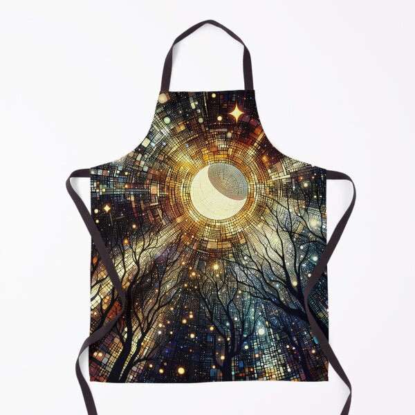 Item preview, Moonlight Prism – Abstract Cosmic Nightscape designed and sold by Stoneflower-Art.
