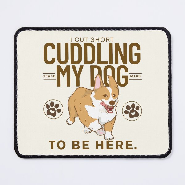 Item preview, I cut short cuddling my dog designed and sold by Peerless-Prime.