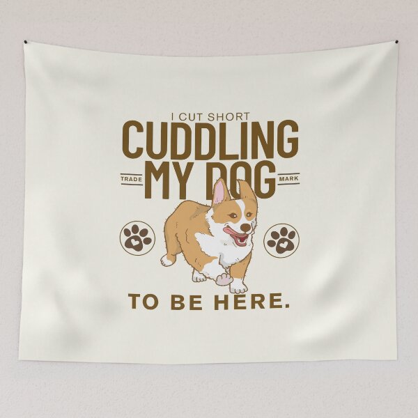 Item preview, I cut short cuddling my dog designed and sold by Peerless-Prime.
