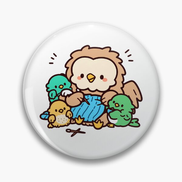 Item preview, A family of owls knitting together designed and sold by Elinotes.