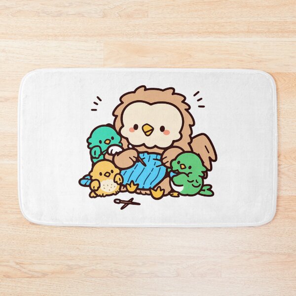 Item preview, A family of owls knitting together designed and sold by Elinotes.