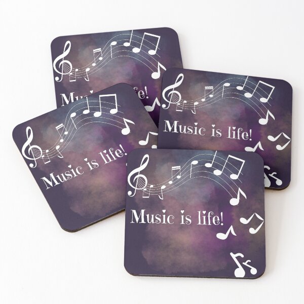 Item preview, Music is life - musical notes fall designed and sold by LiskoDesign.