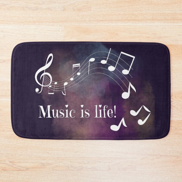 Item preview, Music is life - musical notes fall designed and sold by LiskoDesign.