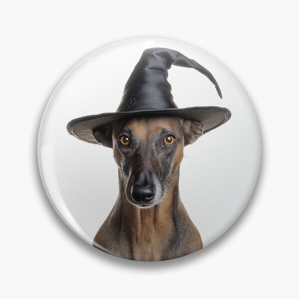 Item preview, Azawakh Dog Wearing Halloween Witch Hat designed and sold by LazyOwlStore.