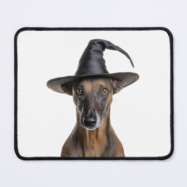 Item preview, Azawakh Dog Wearing Halloween Witch Hat designed and sold by LazyOwlStore.