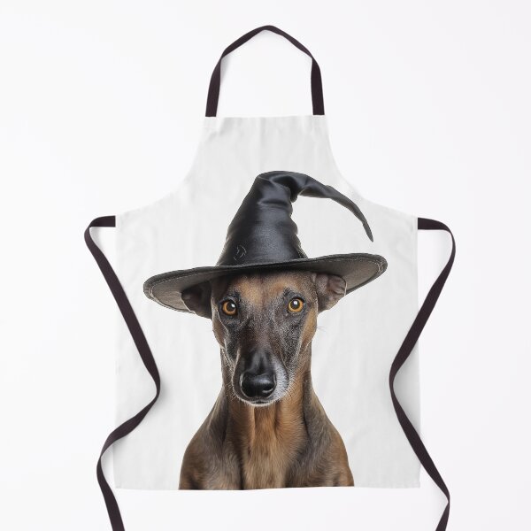 Item preview, Azawakh Dog Wearing Halloween Witch Hat designed and sold by LazyOwlStore.