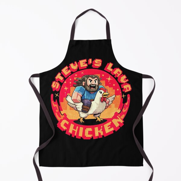 Item preview, Lava Chicken Miners Meme Steve Pixel designed and sold by PrettyInk.
