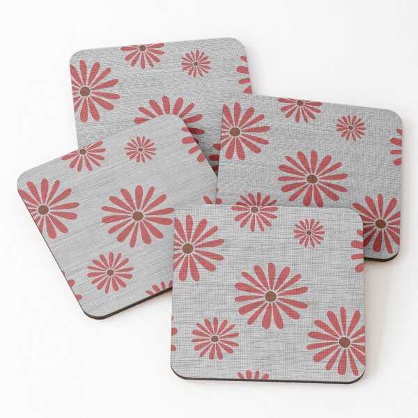 Aperçu de l'œuvre Flowers with linen-like texture design créée et vendue par SylvieVibes.