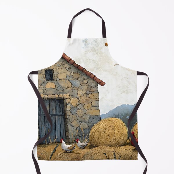 Item preview, Rural Cottagecore: Old Barn Hay Chickens designed and sold by bapupa.