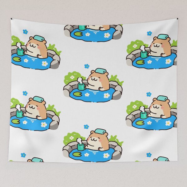 Item preview, A hamster soaking in a hot spring designed and sold by Elinotes.