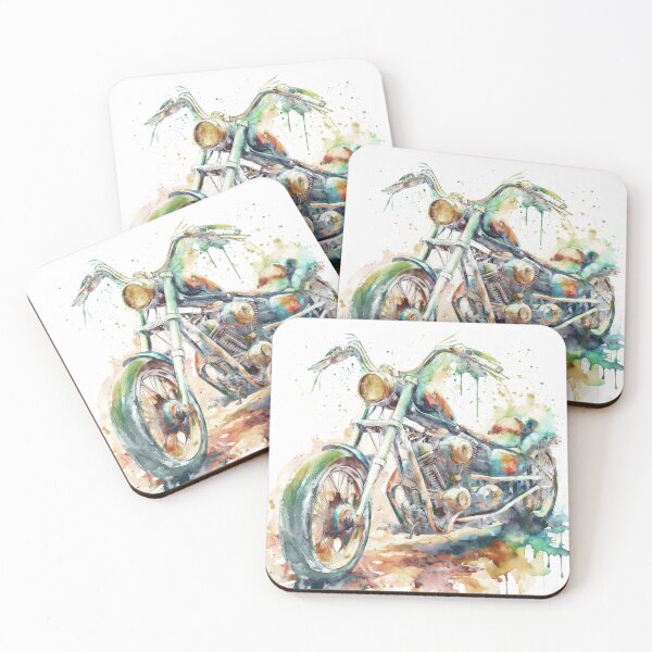 Item preview, Vintage Chopper Watercolor designed and sold by caracatita75.