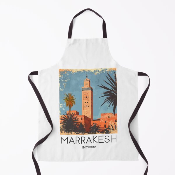 Item preview, A Vintage Illustration of Marrakesh - Morocco designed and sold by GoodOldVintage.