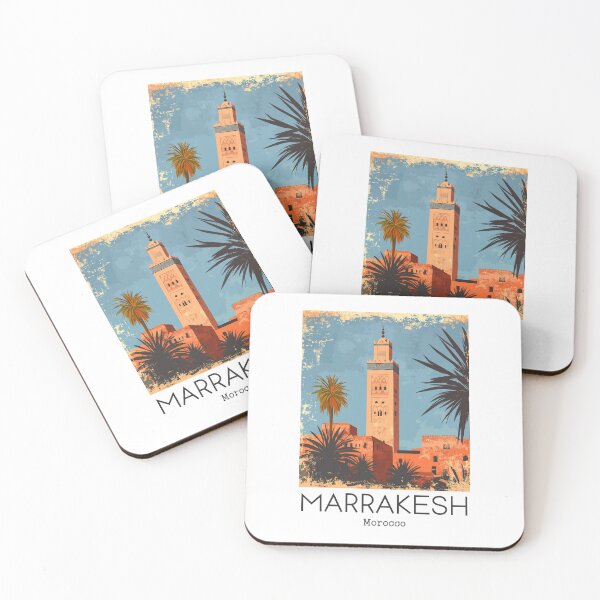 Item preview, A Vintage Illustration of Marrakesh - Morocco  designed and sold by GoodOldVintage.