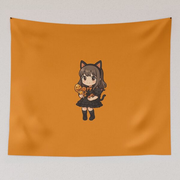 Item preview, Anime-style Halloween girl designed and sold by KokeCouture.