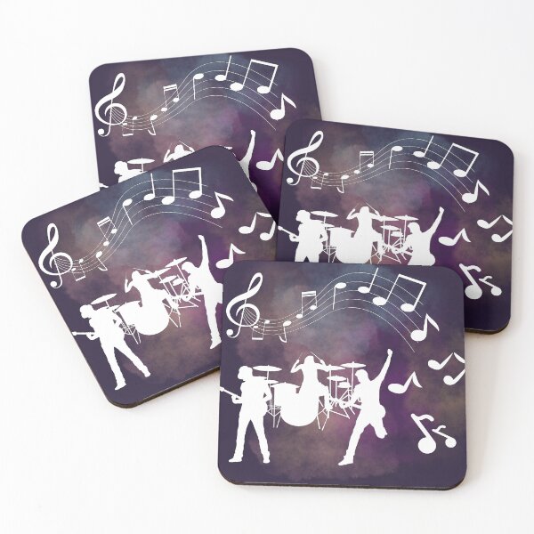 Item preview, Music notes falling - music band white designed and sold by LiskoDesign.