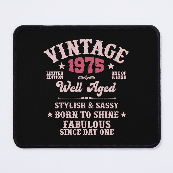 Item preview, 50th Birthday Vintage 1975 Well Aged 50 Years For Her designed and sold by eclecTEEq.