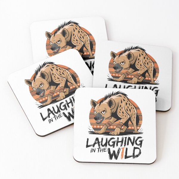 Item preview, Laughing in the Wild – Fierce Hyena Tribal Style Art designed and sold by WildlifeInc.