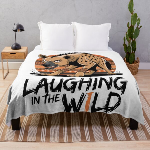 Item preview, Laughing in the Wild – Fierce Hyena Tribal Style Art designed and sold by WildlifeInc.