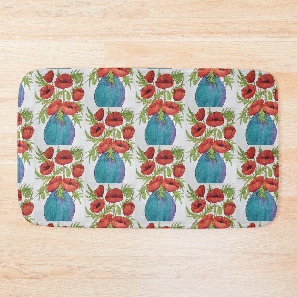 Item preview, Poppy in vase  designed and sold by Paintedhues.