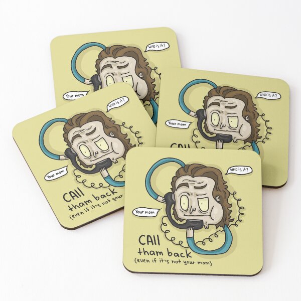 Item preview, Caricature dude calling someone designed and sold by VladdissH.