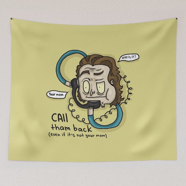 Item preview, Caricature dude calling someone designed and sold by VladdissH.