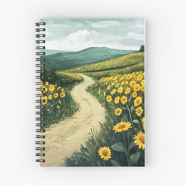 Item preview, Rural Cottagecore: Sunflower Field Dirt Road designed and sold by bapupa.