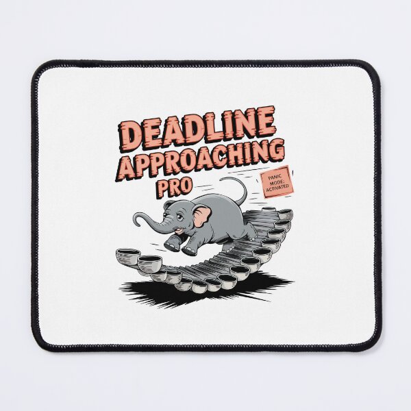 Item preview, Deadline Approaching Pro – Funny Elephant Panic Mode Design designed and sold by WildlifeInc.