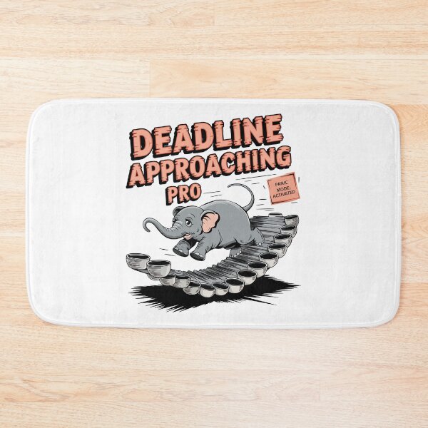 Item preview, Deadline Approaching Pro – Funny Elephant Panic Mode Design designed and sold by WildlifeInc.