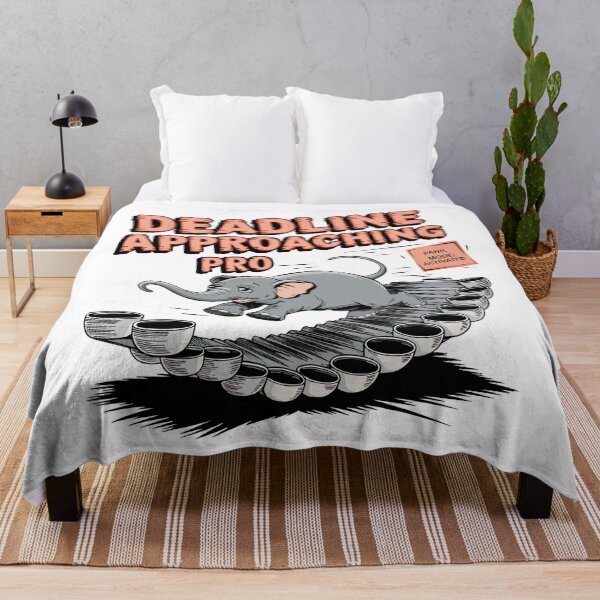 Item preview, Deadline Approaching Pro – Funny Elephant Panic Mode Design designed and sold by WildlifeInc.