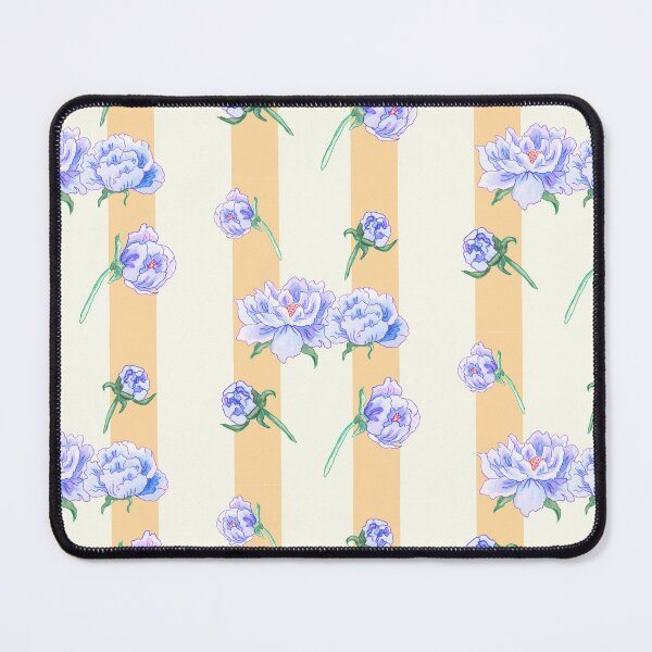 Item preview, Copy of Mini Peonies & Orange Stripes designed and sold by Anna Rivet.