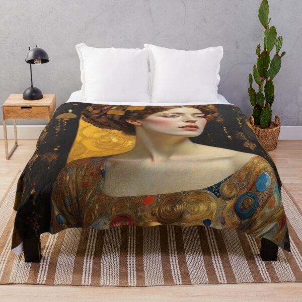 Item preview, The Golden Woman - Art Nouveau art inspired by Gustav Klimt designed and sold by Vintage Designs +.
