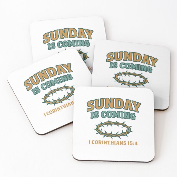 Item preview, Sunday is Coming – 1 Corinthians 15:4 Hope & Resurrection Revival  designed and sold by ebocraft.
