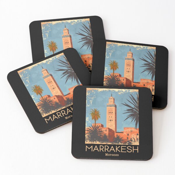 Item preview, A Vintage Illustration of Marrakesh - Morocco  designed and sold by GoodOldVintage.