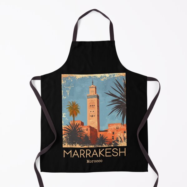 Item preview, A Vintage Illustration of Marrakesh - Morocco designed and sold by GoodOldVintage.