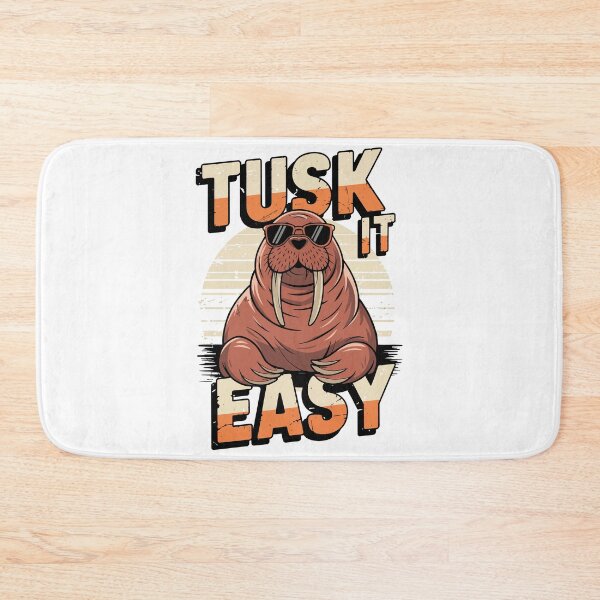 Item preview, Tusk It Easy Retro Walrus Chill Design designed and sold by WildlifeInc.