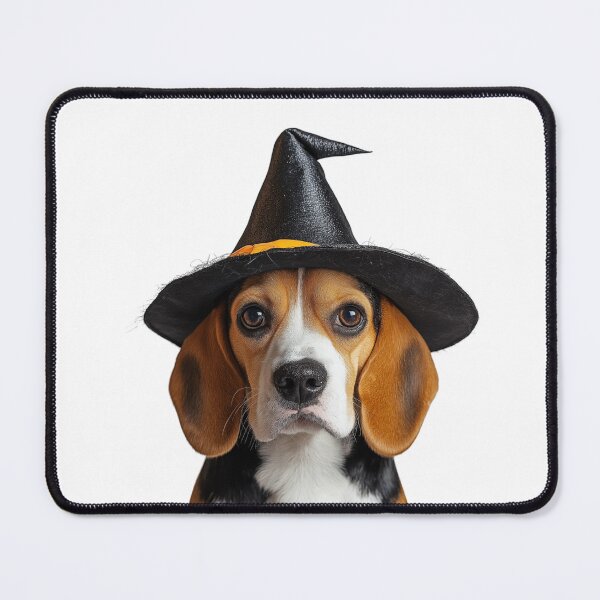 Item preview, Beagle Dog Wearing Halloween Witch Hat designed and sold by LazyOwlStore.